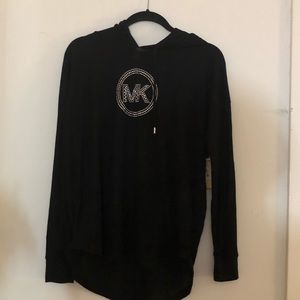 Black Michael Kors Light Knit Hoodie